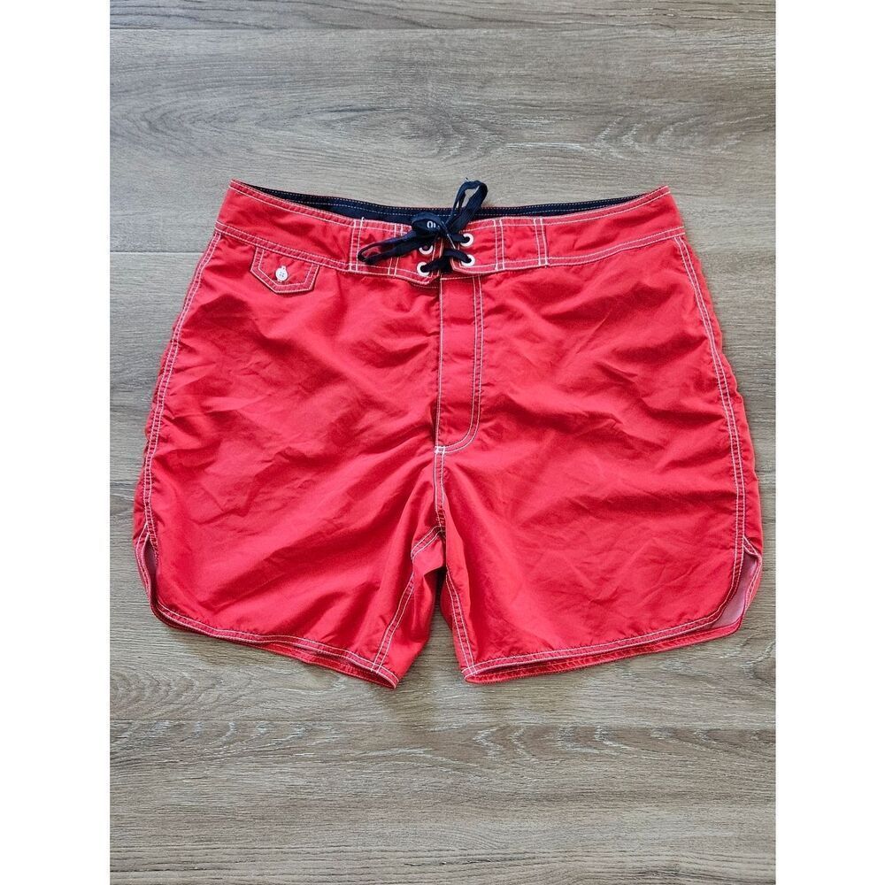 Old Navy Red Men's Swim Trunks Size L